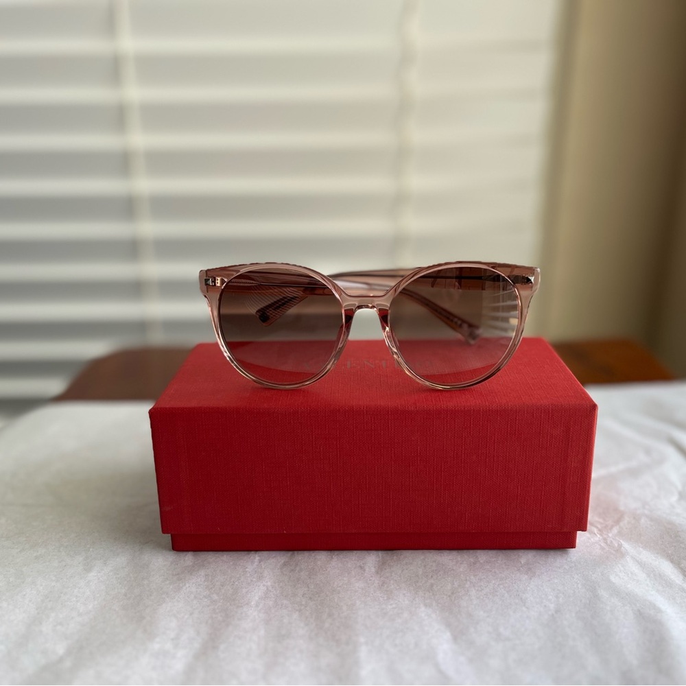 Valentino 56mm Pink Sunglasses - Picture 4 of 6